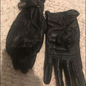 Harley Davidson black leather gloves